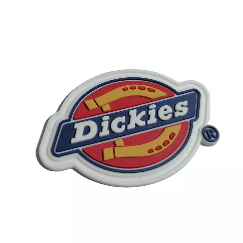 Cheap Silicone Labels Customized 3D Rubber Patches Heat Transfer Washable For Garment for sale