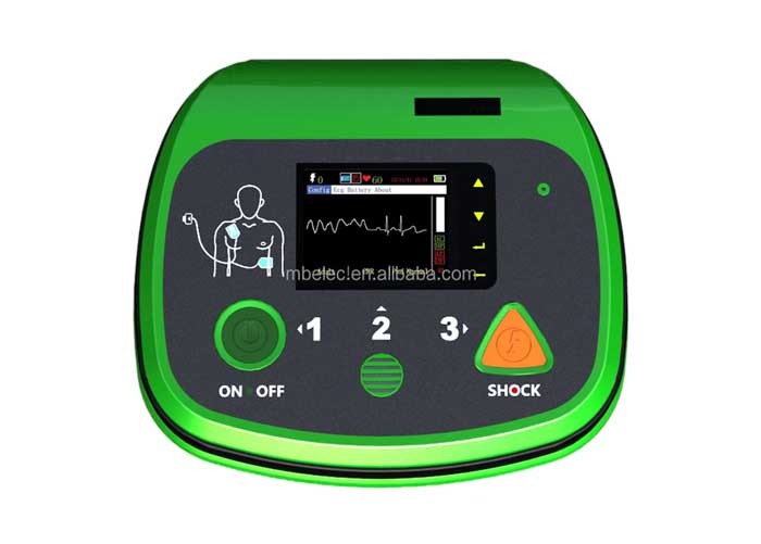 Cheap 15VDC 3.5'' Screen Automatic Emergency Defibrillator With CPR Metronome for sale