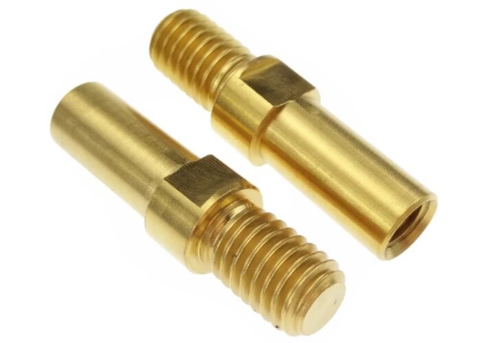 Cheap 12 mm Titanium Shaft Pin Fastener Thread M6 for Auto Spare Parts Golden Oxide Finish for sale