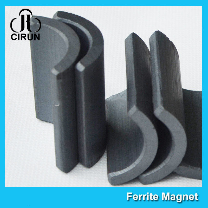 Cheap Y30 Grade Permanent Ferrite Arc Magnet For DC Motor Multipurpose Use for sale