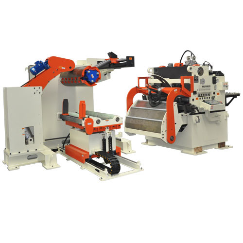Buy cheap Fully Automatic 3 in 1 Metal Coil Sheet Punching Decoiler Flattening Feeder from wholesalers