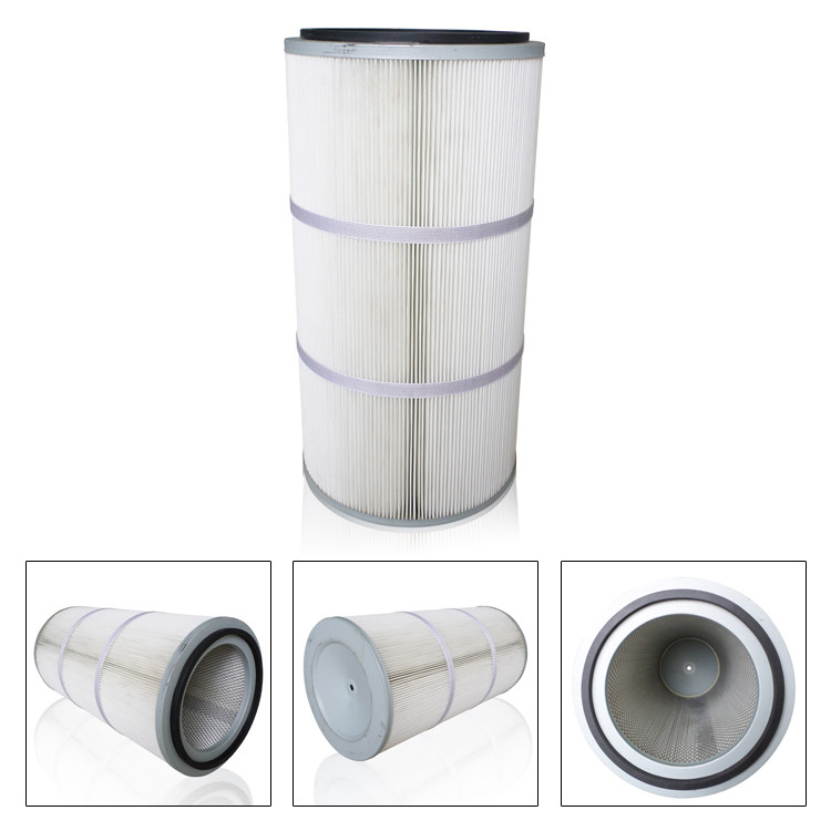Cheap Spunbond Polyester PTFE Air Filter Cartridge Cylindrical for sale