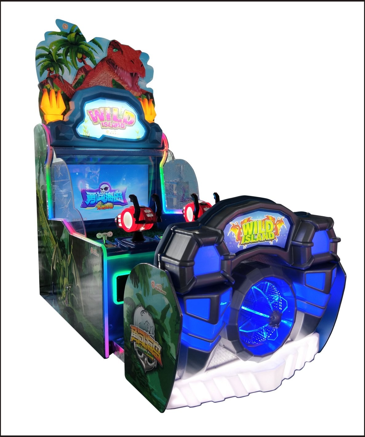 Cheap Promotion gun  water shooting game 42 Inch Screen two players coin operated arcade game for sale