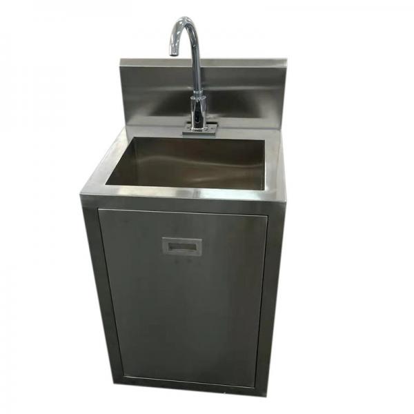 Customized 304 Stainless Steel Hand Washing Sink With Faucets