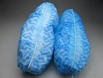 Cheap SPP Disposable Shoe Covers In Blue , Waterproof Disposable Boot Covers for sale