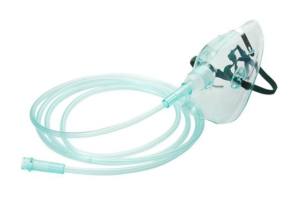 Cheap Medical PVC Medium Concentration Oxygen Mask Disposable Comfortable S M L XL Size for sale