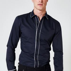 Cheap OEM ODM Men High Quality Bulk Shirt 2019 Factory Wholesalers, New Design Men Blue Shirt for sale