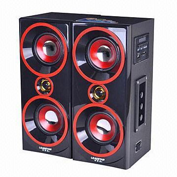 Cheap Hi-fi Class Multimedia Wooden Speaker with USB and SD Card Reader for sale