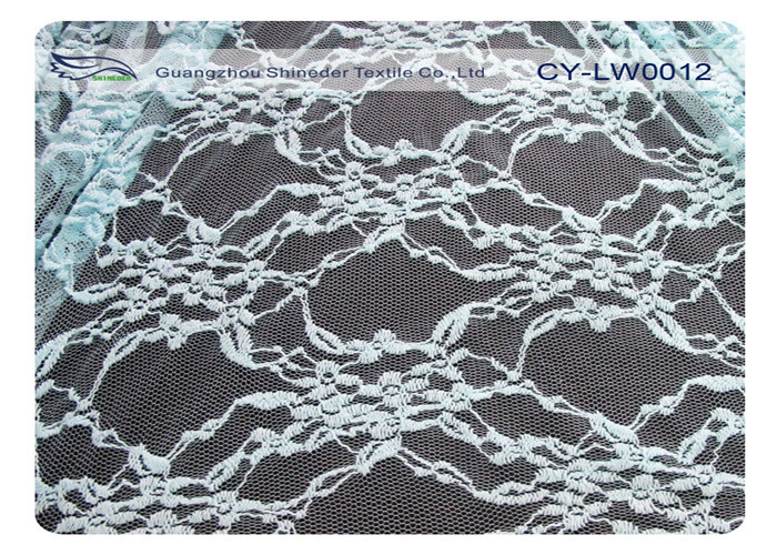 China Scalloped Cotton Nylon Lace Fabric  on sale