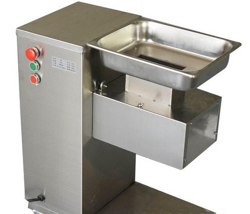 0.55KW Durable Meat Processing Equipment Stainless Steel Cutting Machine Safety Switches