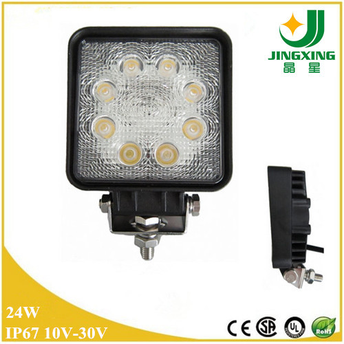 Cheap Classic Model Square 10-30V 1800LM 24w LED Work Light For Truck for sale