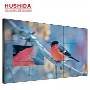 Cheap HUSHIDA Indoor Advertising 3X3 LCD TV Screen Video Wall 49 Inch Seamless for sale
