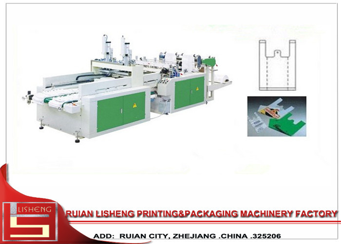 Cheap High Speed Double Servo Motors shopping bag making machine With PLC control for sale