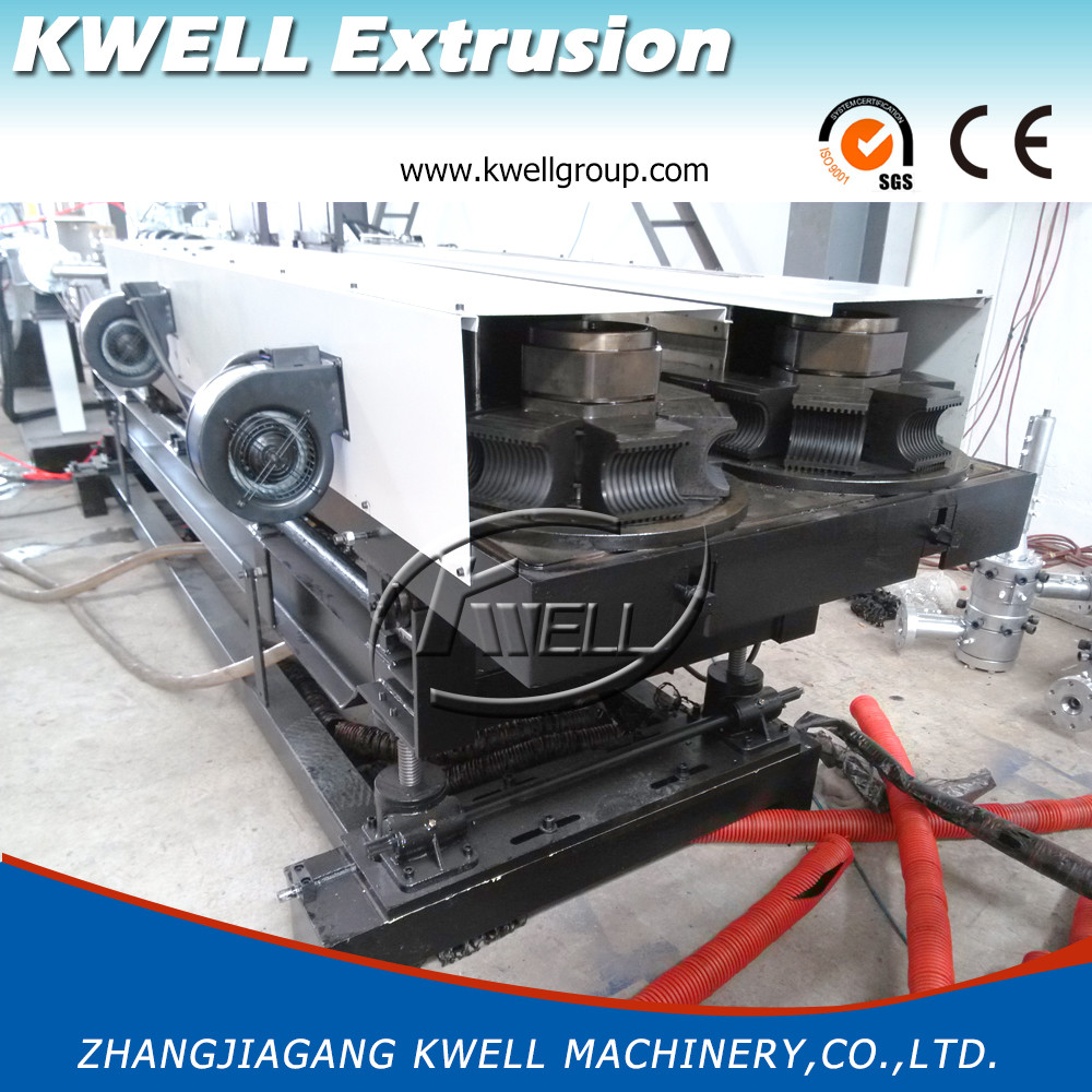 Cheap High Speed Double Wall PE/PP/PVC Corrugated Pipe Making Machine,  Water Supply Pipe Extruder for sale
