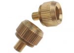 Golden Brass Machining Metal Parts Knurled Head Push Button Nut M6 for
