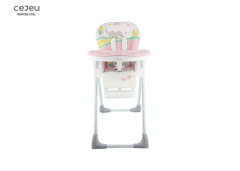 Buy cheap 6 Height Adjusted Pink High Chair 7.8KG 3 Position FootPlate from wholesalers