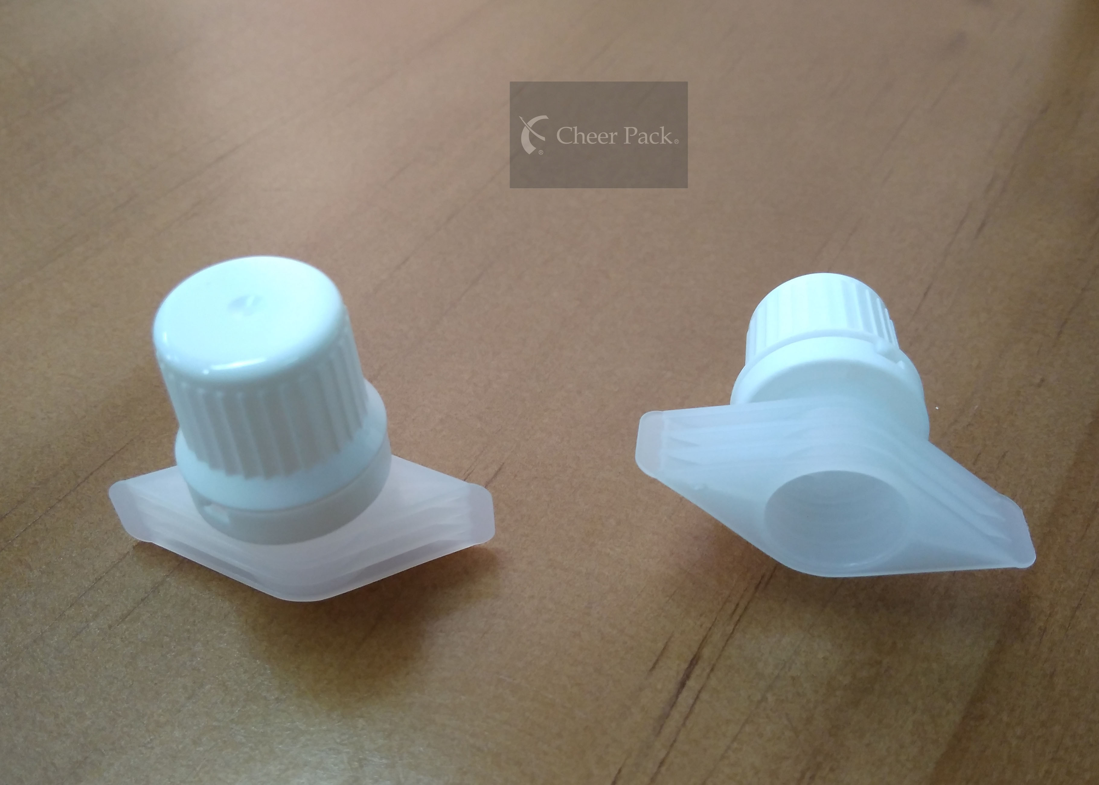 Cheap Plastic Baby Food Pouch Caps Suction Nozzle Cap PE Material 9.6 Mm Inner Size for sale