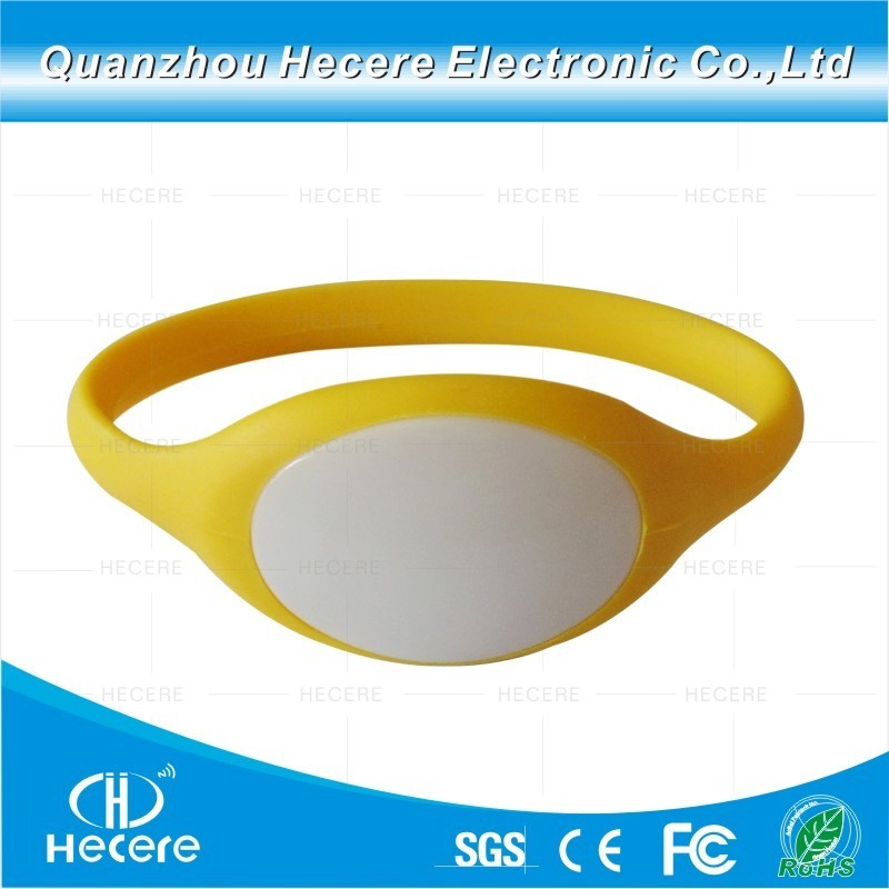 Cheap                  Access Control Waterproof NFC Bracelet Custom RFID Silicone Wristband              for sale
