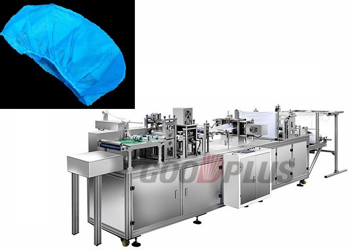 Buy cheap 60pcs/Min Nurse Blue Surgical Cap Making Machine with aluminum alloy structure from wholesalers