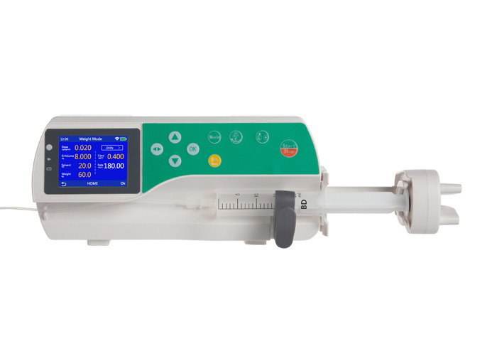 Cheap Low Battery Alarm 55VA Class II Medical Syringe Pump 2% Accuracy for sale