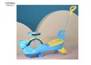 Cheap Front Basket Kids Swing Cars 36 Months Wiggle Car Blue Pushrod Pull By Parents for sale