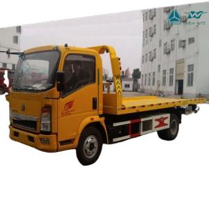 Cheap SINOTRUK HOWO flatbed recovery tow truck wrecker for sale