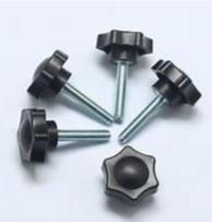 Cheap Thumb Plastic Knob Screws For Desk Feet M5 Steel Galvanized Adjustable Fastener for sale