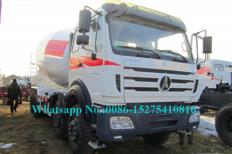 Cheap North Benz NG80B 2638P 8x4 40Ton 380hp 16 18 cbm Concrete Mixer Truck for Concrete Batching plant for sale