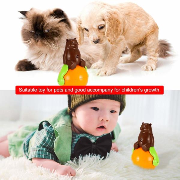 Quality Christmas Gift Cute Pet Toys , ABS Material Tumbler Cat Toy Funny Sunds Light wholesale
