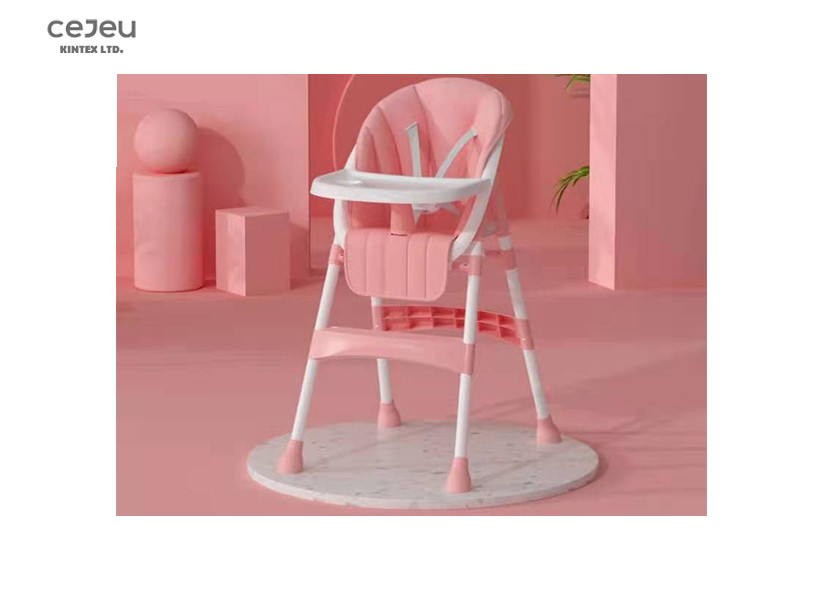 Cheap 117*44*54CM Easy Storage Baby Feeding High Chair PU Seat 16KG for sale