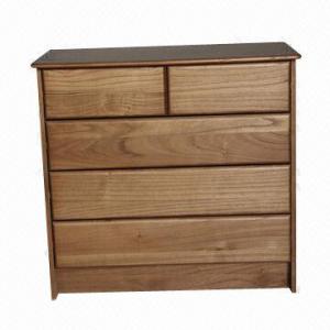 Cheap Five Storage Drawers/Bedside Cabinet, Made of Platane Wood, Customized Styles and Sizes are Accepted  for sale