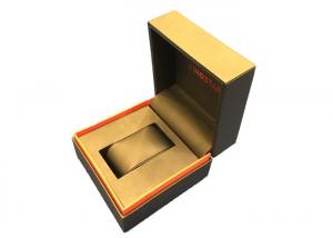 Cheap Single Twist Black Plastic Watch Box High Glossy Durable Presentation Gift for sale