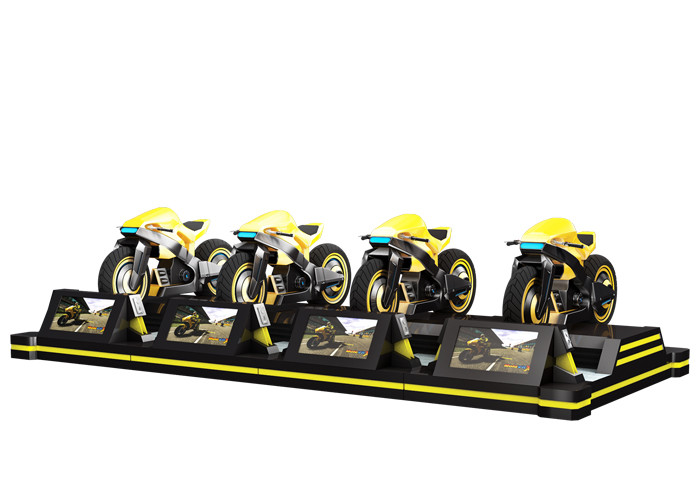 Cheap 220v Black Crazy VR Motorcycle Simulator Electric Cylinder Racing Platform For Adults for sale