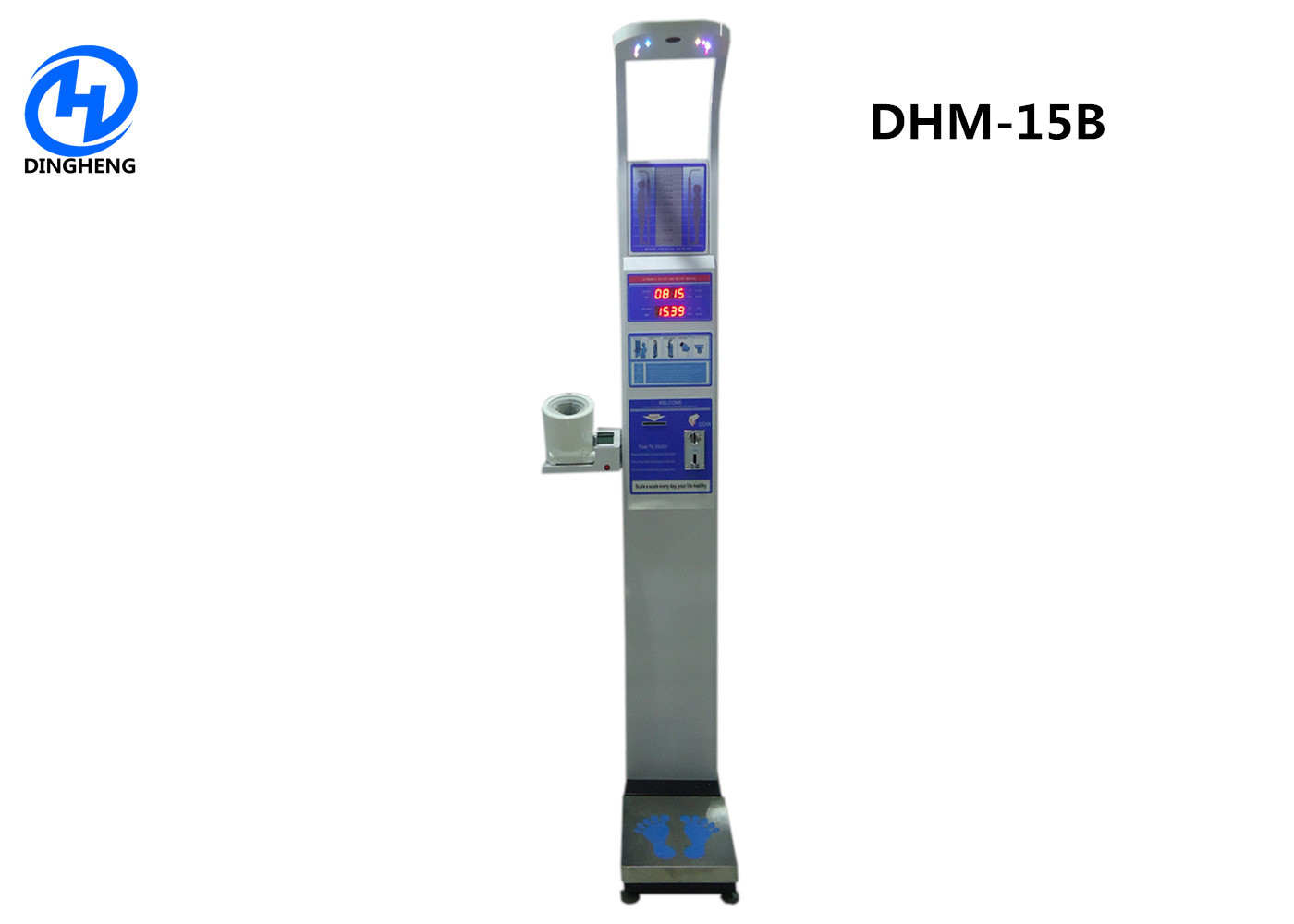 Cheap DHM-15B Blood Pressure Meter With coin machine Height and Weight Health Scale digital body weight scale for sale