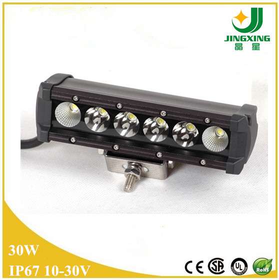 Cheap Epistar chip single row led auto lamp 30W LED light bar for sale