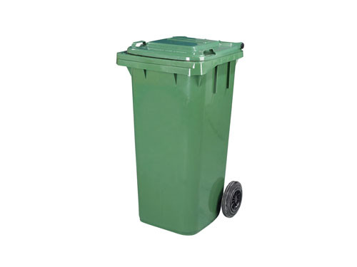 Cheap 120L plastic dustbin in different colors with wheels and cover for sale