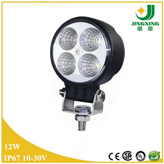 Cheap Waterproof IP67 10-30v off-road work led light 12W cree led work light for sale