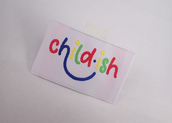 Cheap Garment Clothes Woven Label Clothing Tag Low Minimum Customized Size for sale