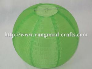 Cheap round nylon lantern even ribbing solid colour round lantern fabric lantern chinese lantern for sale