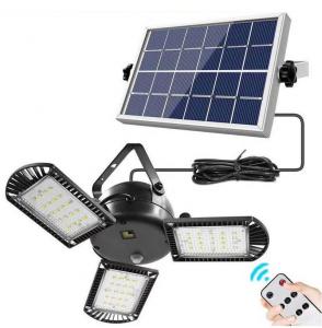 Cheap 800lm Hanging Solar Light for Shed Garage Cabin Lamp Separated Solar Indoor Lights with Remote Control for Home House for sale