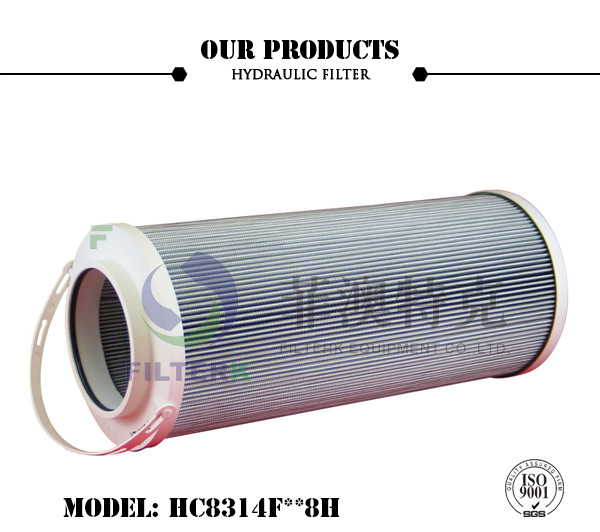 Cheap Fiberglass Liquid Filter Cartridge , Industrial Water Filter HC8314FKN8Z Model for sale