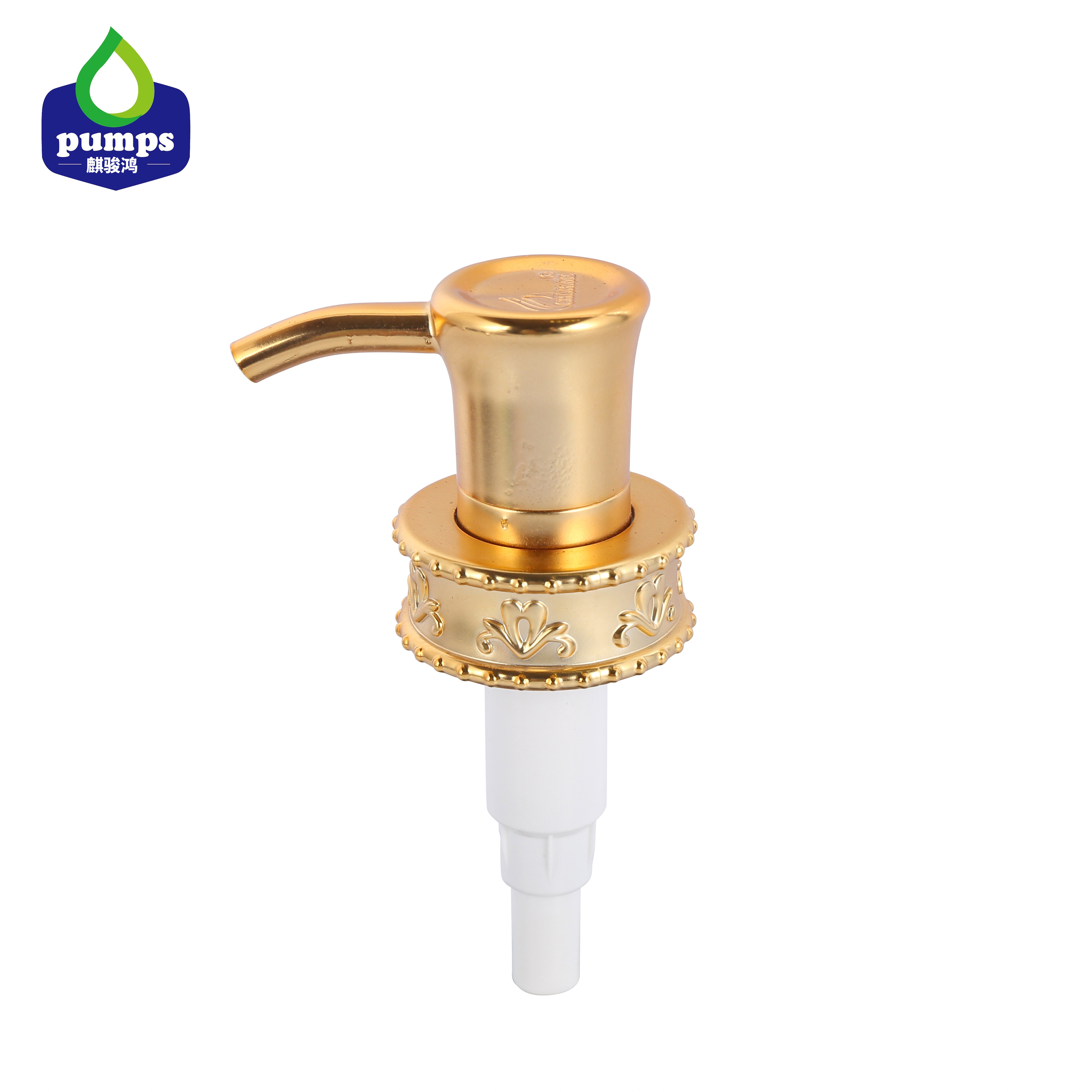 Cheap High luxury golden color dispenser pump for cosmetic gel or shampoo bottle 33/410 for sale