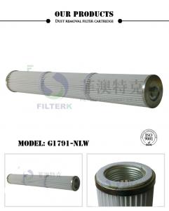 Cheap Polyester Industrial Dust Filter Cylindrical Thread 120 * 72 * 913mm Dimension for sale