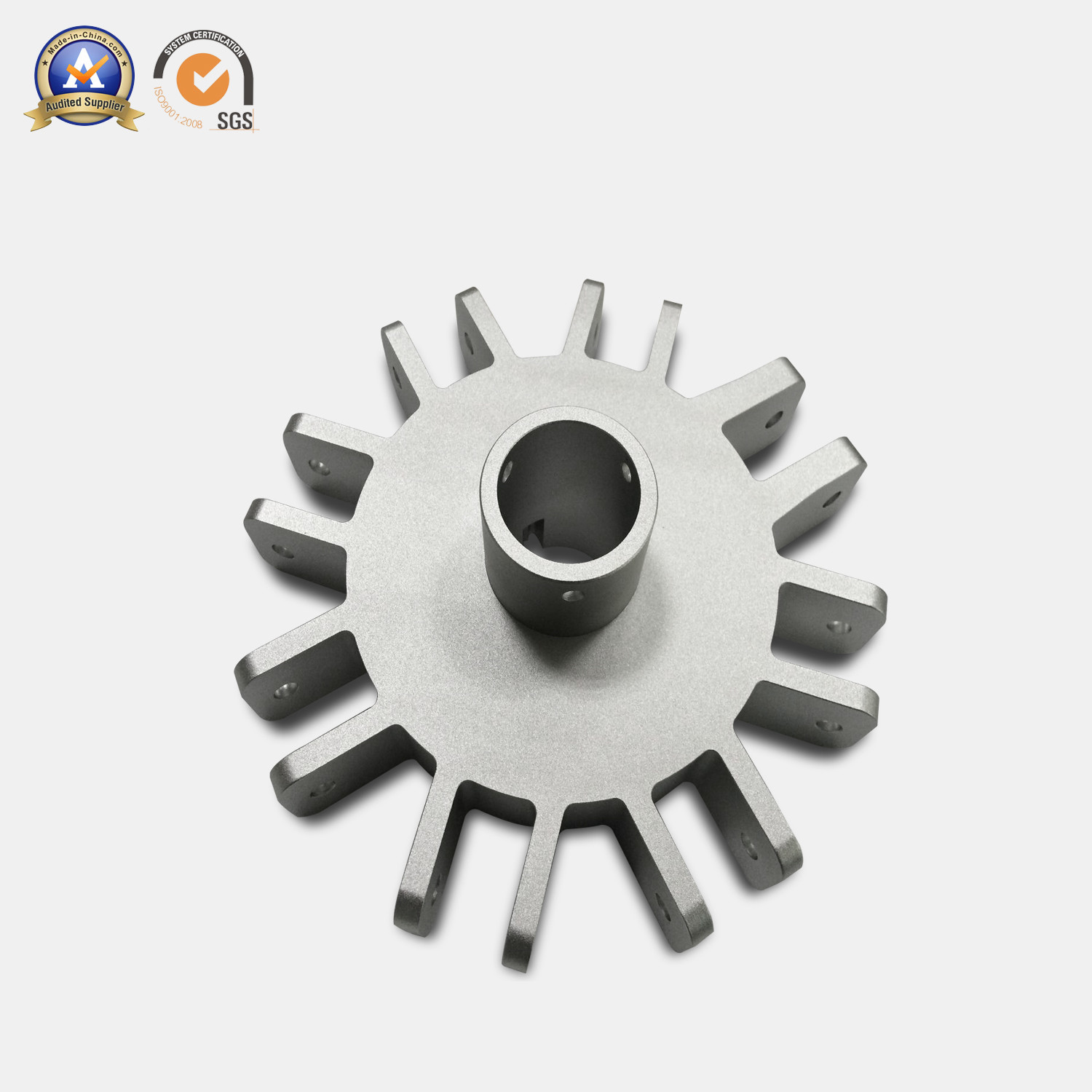 Silver Anodized 4 Axis Machining Service , Aluminum Cover Precision Machined Parts