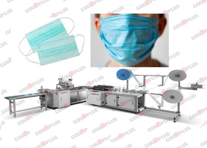 Buy cheap 125pcs/Min Servo Type 3Ply Disposable Non Woven Mask Making Machine from wholesalers