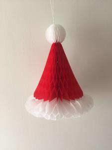 Cheap paper promotional honeycomb christmas hat honeycomb christmas tree christmas bell for sale