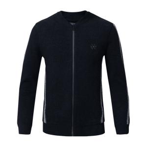 Cheap China Supplier Winter Clothing Zip Up Sweater Manufacture 2019 Fall Winter Black Sweater for Men for sale