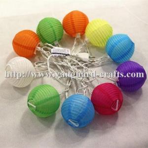 Cheap Colorful nylon lantern LED decoration string lights color string lights lantern string for sale