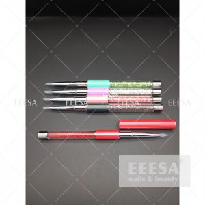 Cheap Professional  Nail Art Tools  Soft Silicone Head Embossed Gel Pen Set for sale
