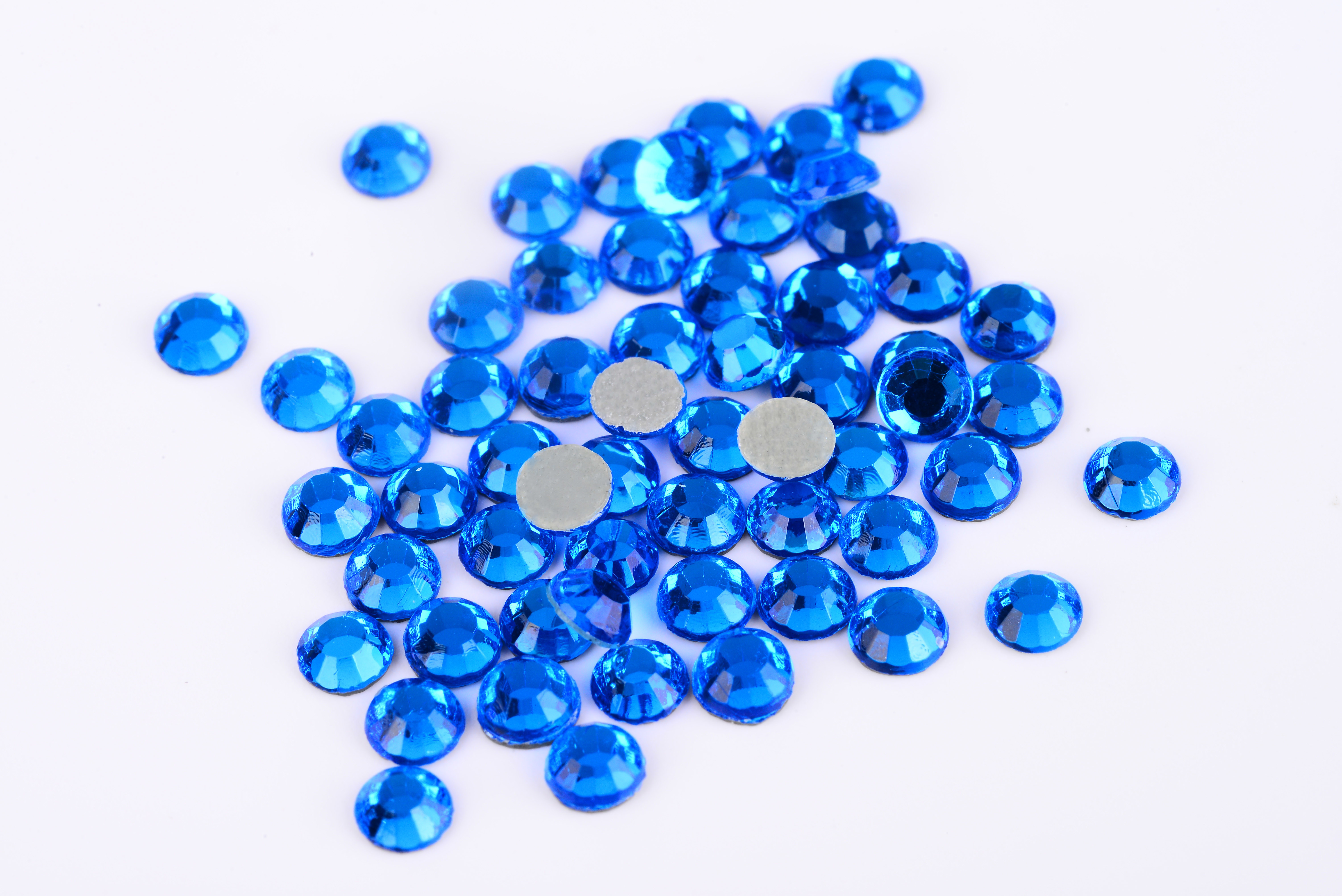 Small Loose Octagon Heat Fix Rhinestones 1.5mm - 10mm With Even Facets